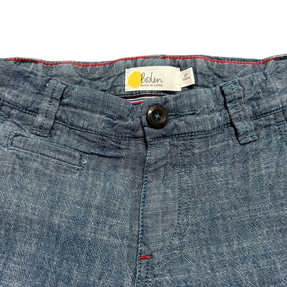 Mini Boden 4Y Chambray Chino Shorts - Picture 2 of 6